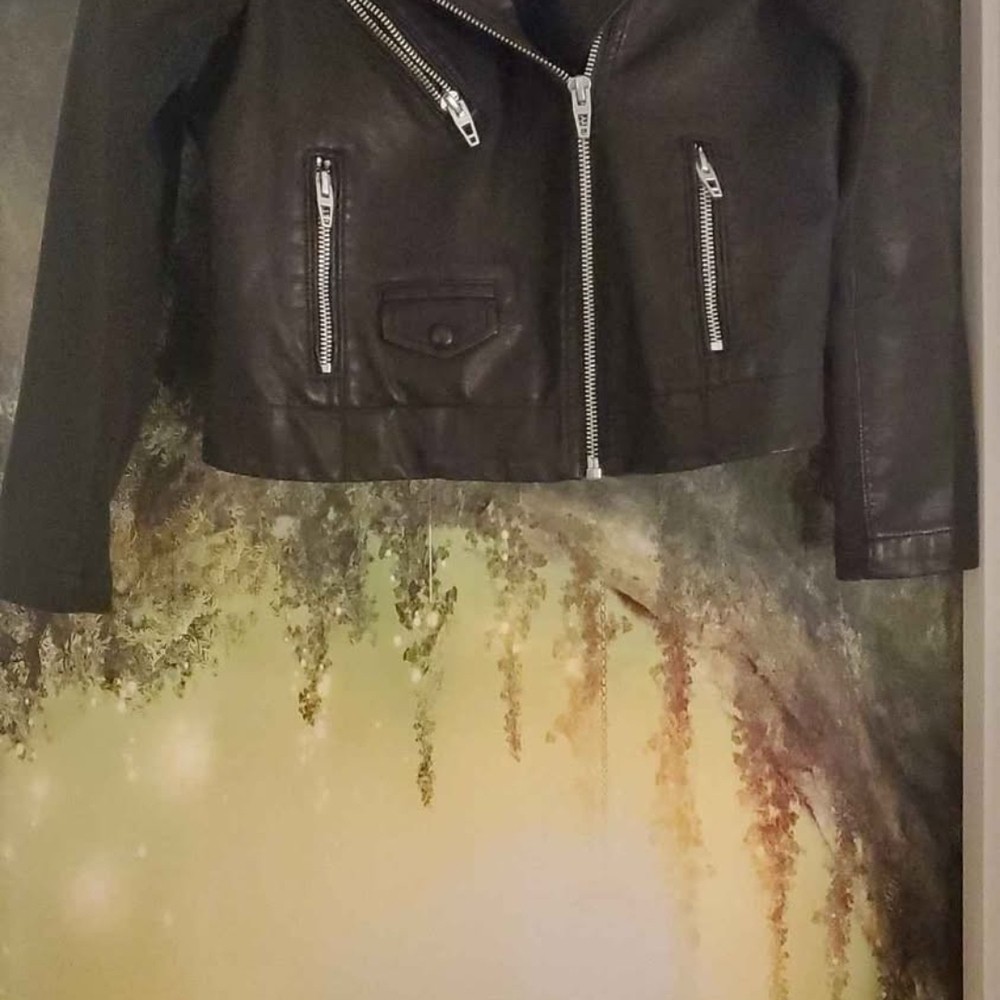 Anthropologie Black Zippered Jacket
